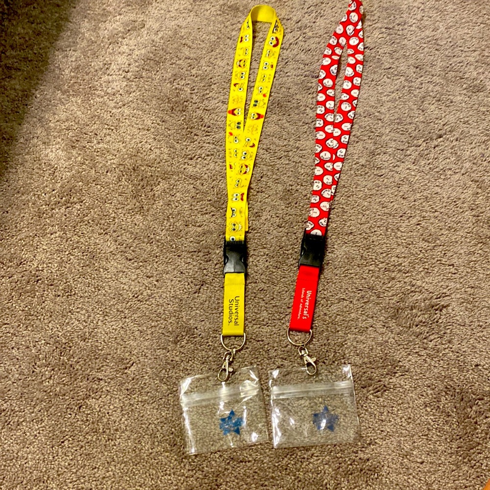 2 universal studio lanyards!! Comes as a set